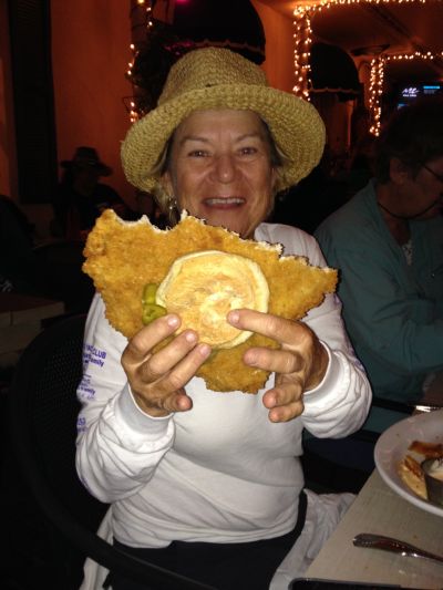 Lisa's pork tenderloin sandwich