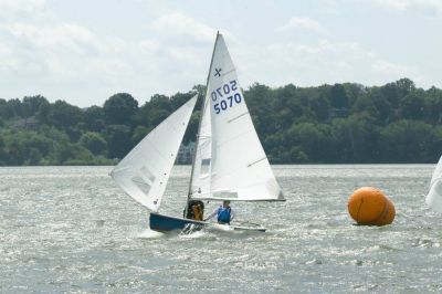 Lon & Meg flying downwind!