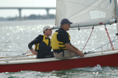 Eric Mann(skipper) Craig Carlson on Red Barron