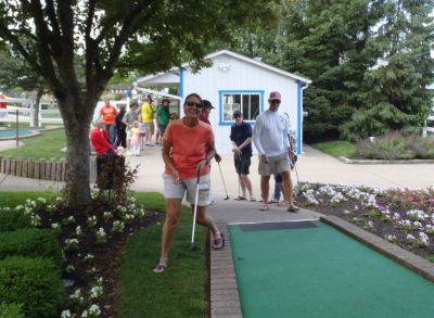 Mixed in with the First Windmillers' Mini-golf Championship