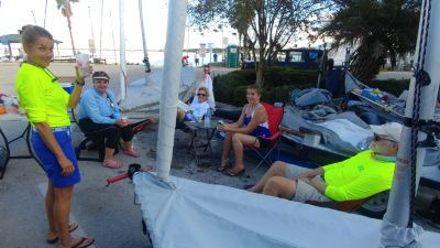 Meg, Sandy, Lisa, Sarah & Phil training for the next regatta!