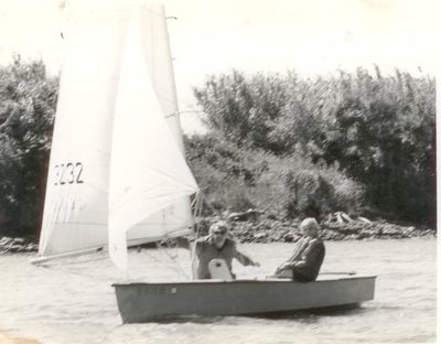 Stockton Sailing Club. My dad and me 1970