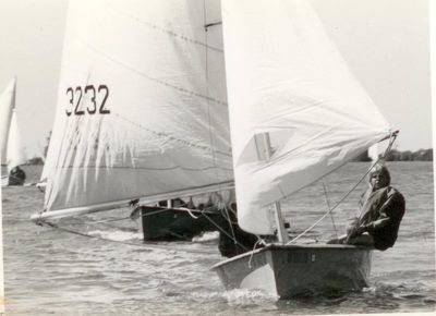 1970 my dad and me!  Stockton Sailing Club 