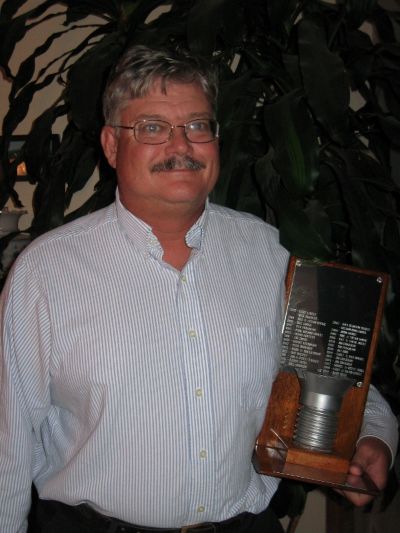 Roy with the Silver Screw award